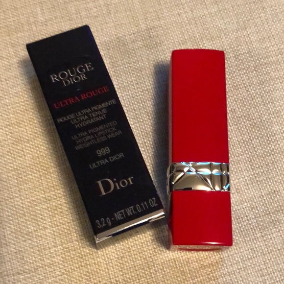 Dior Ultra Rouge Hydra Lipstick 999 Rouge Red - Picture 2 of 5